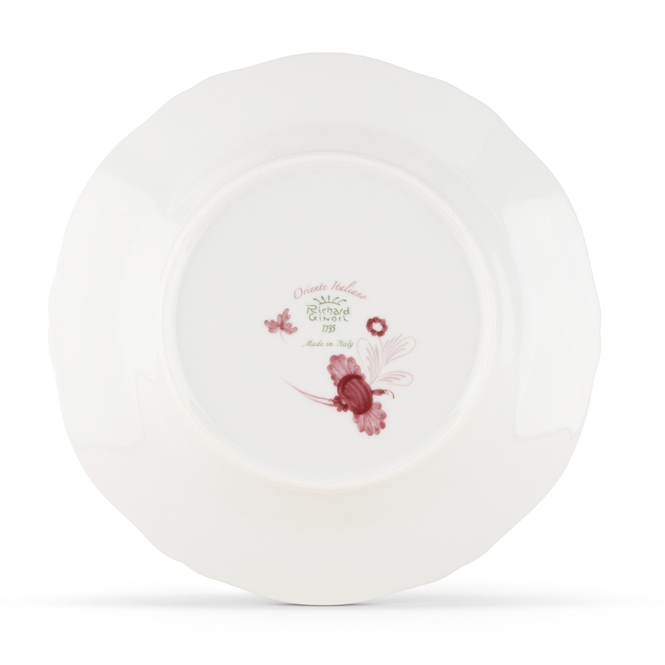 Prato Raso Richard Ginori 26,5 cm Antico Doccia Oriente Italiano